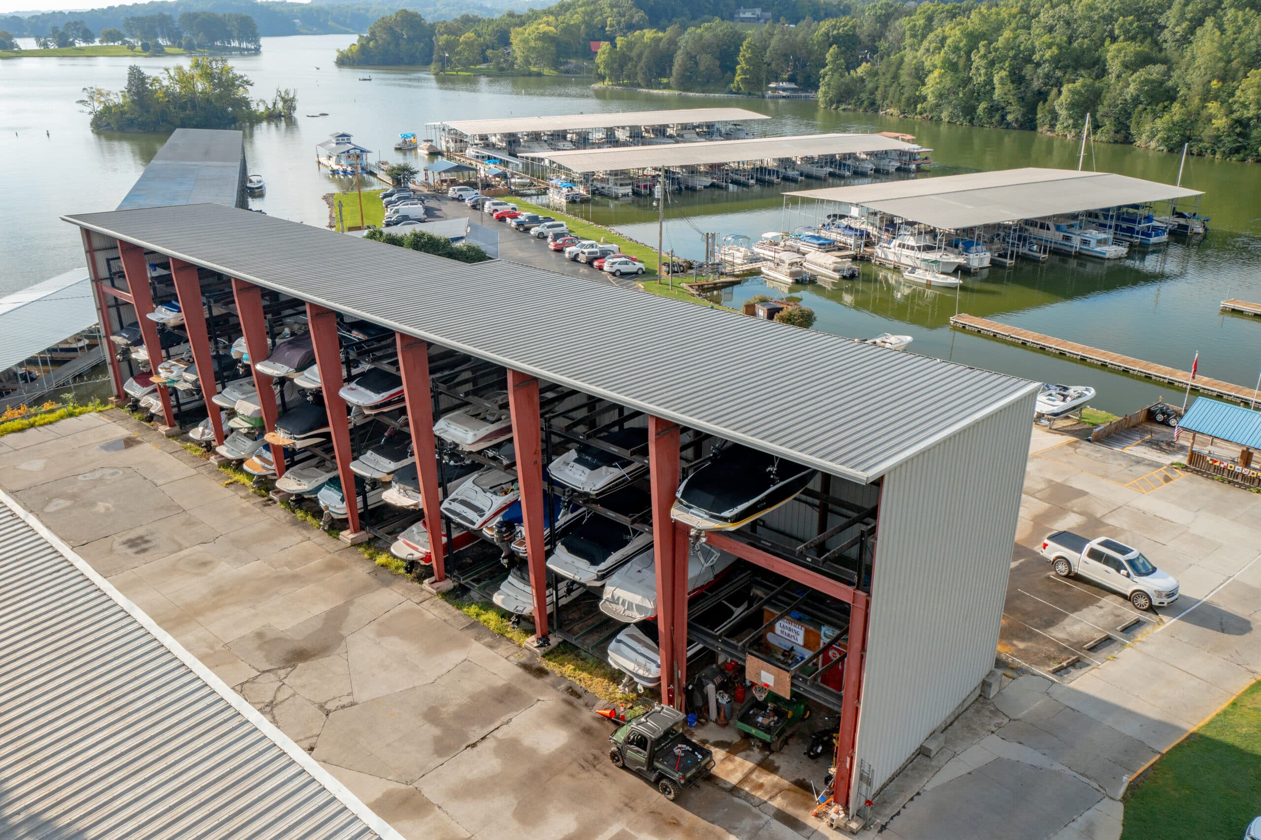 Winter dry storage at Louisville Landing